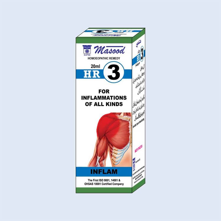 HR-03 (INFLAM) – Inflammation & Pain Drops - Dr. Masood