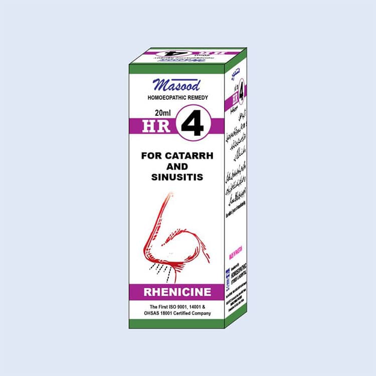 HR-04 (RHENICINE) – Catarrh & Sinusitis Drops - Dr. Masood