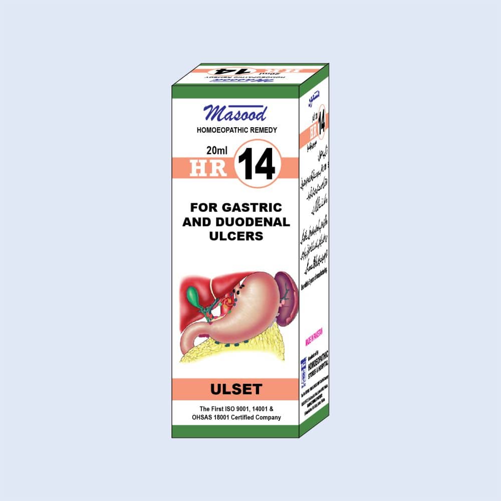 HR-14 (ULSET) – Gastric & Duodenal Ulcer Drops - Dr. Masood