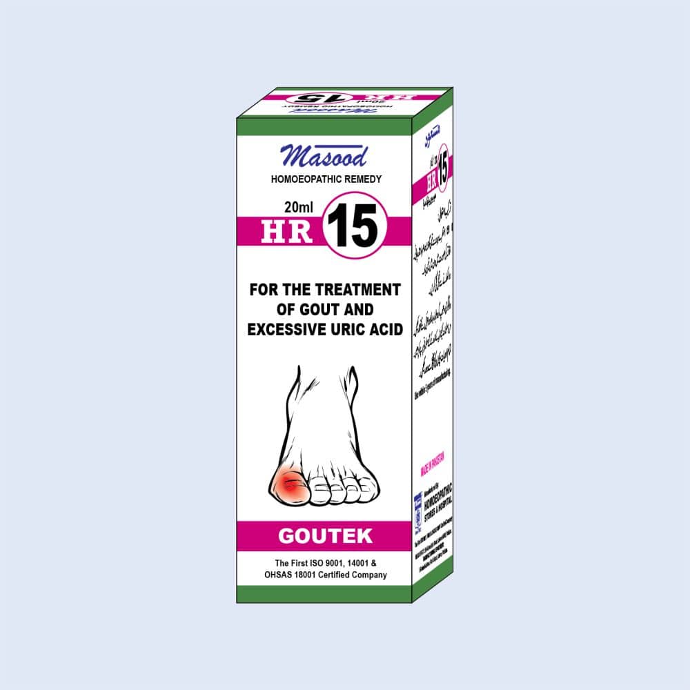 HR-15 (GOUTEK) – Gout & Uric Acid Drops - Dr. Masood