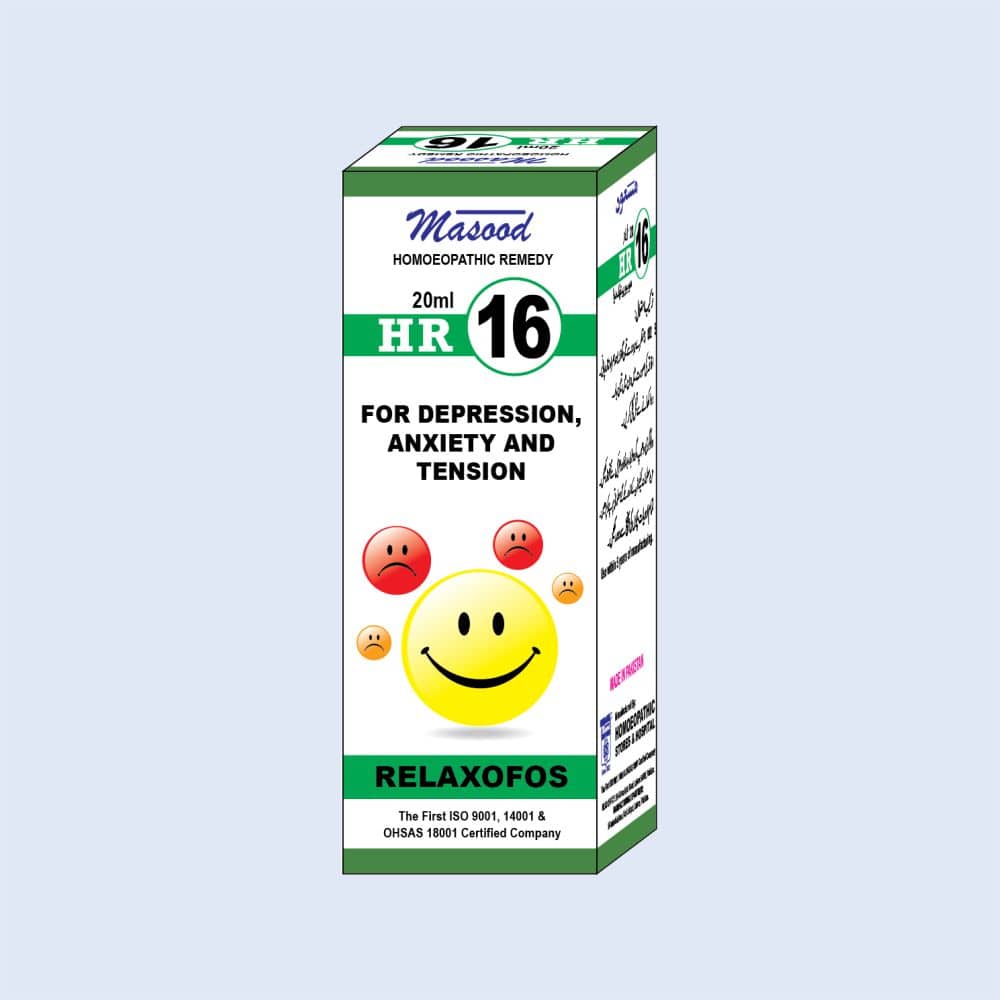HR-16 (RELAXOFOS) – Depression & Anxiety Drops - Dr. Masood