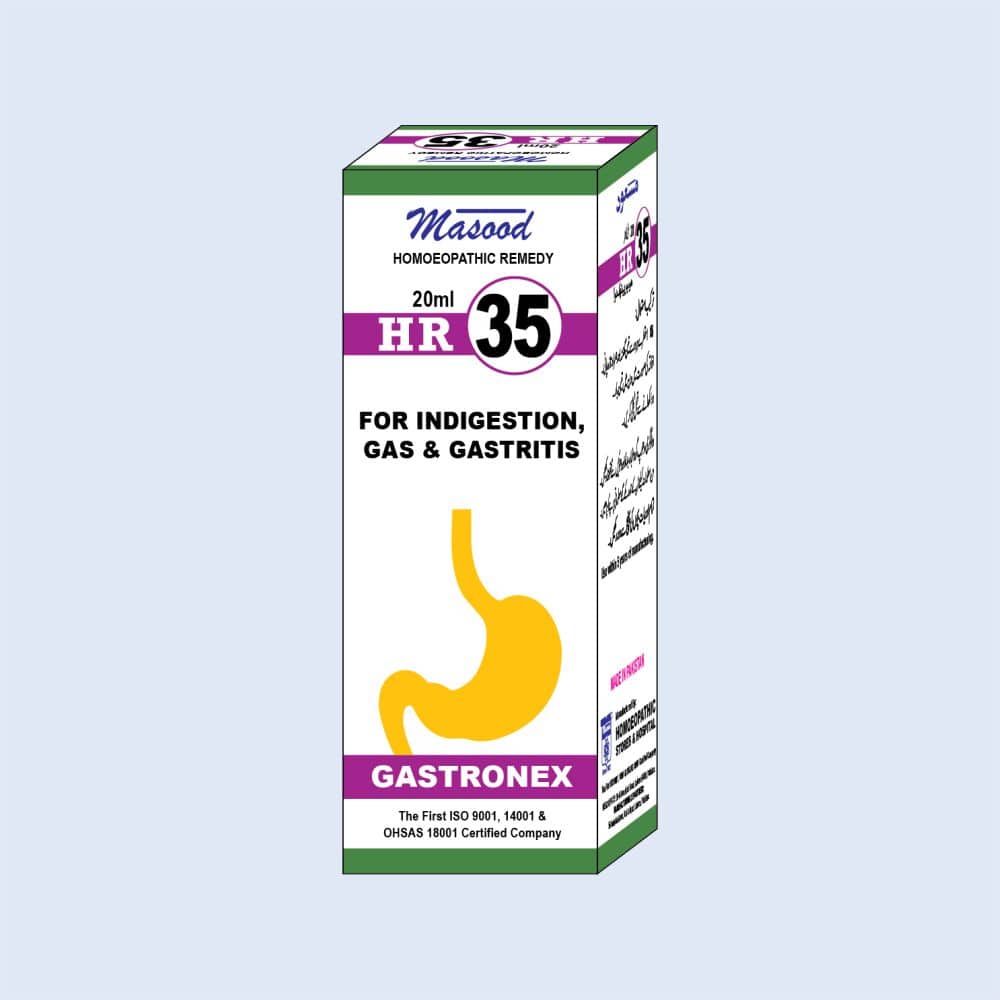 HR-35 (GASTRONEX) – Indigestion & Gas Drops - Dr. Masood