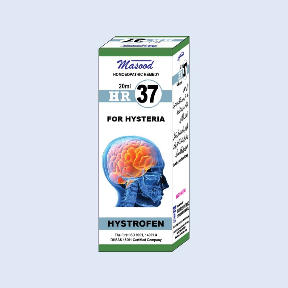 HR-37 (HYSTROFEN) – Hysteria & Nervousness Drops - Dr. Masood