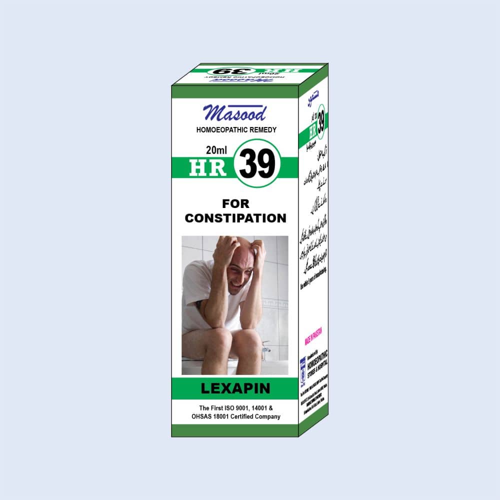 HR-39 (LEXAPIN) – Constipation Drops - Dr. Masood