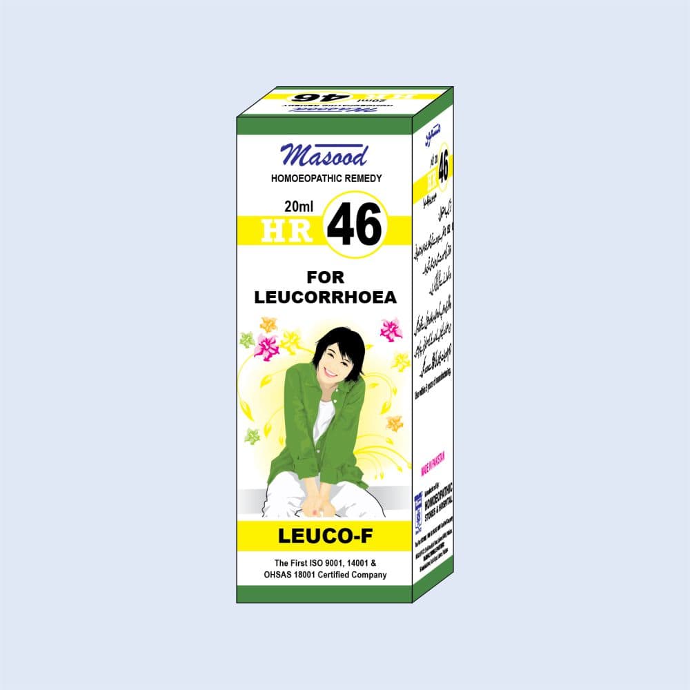 HR-46 (LEUCO-F) – Leucorrhoea Drops - Dr. Masood