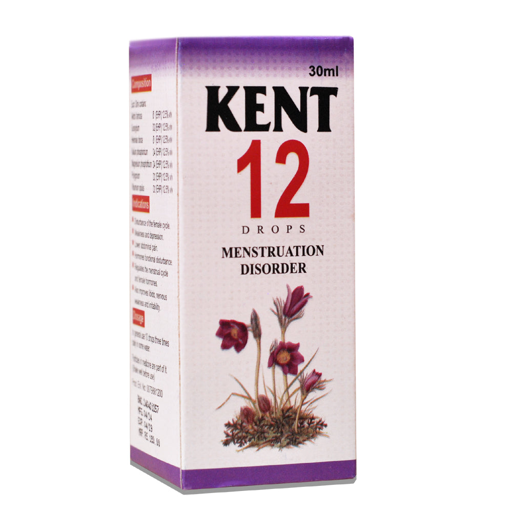 Kent 12 Drops – Menstruation Disorder - Kent Pharma