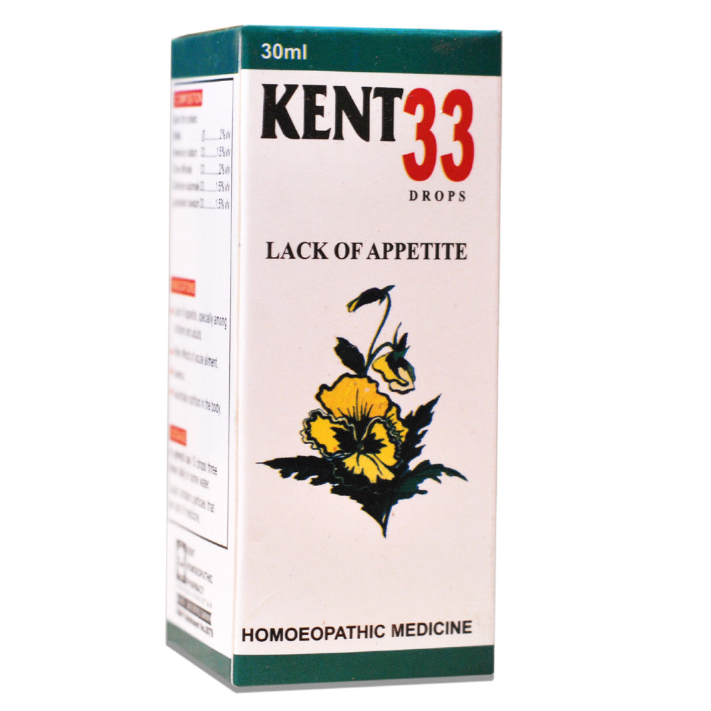 Kent 33 Drops – Lack of Appetite - Kent Pharma