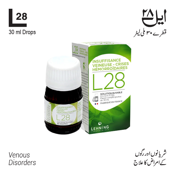 L28 Lehning Venous Insufficiency & Hemorrhoidal Crisis (Drops 30ml)  -  Lehning