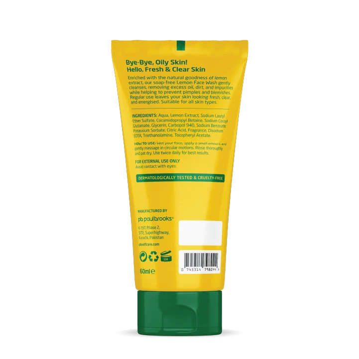 Lemon Face Wash by Paul Brooks