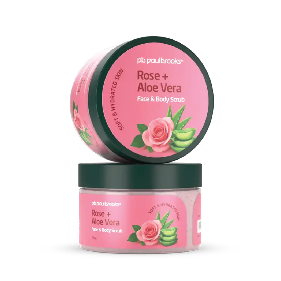 Rose + Aloe Vera Face and Body Scrub by Paul Brooks