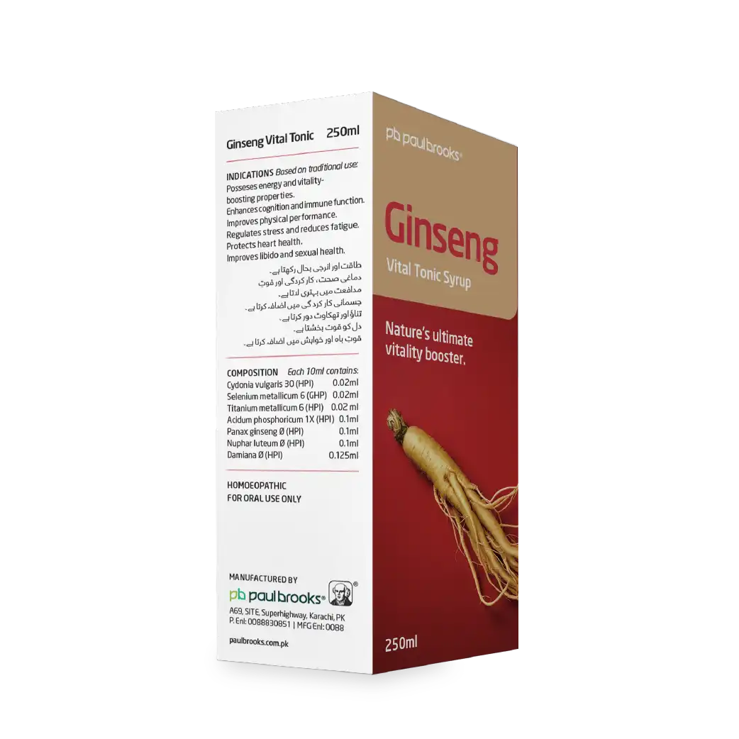 Ginseng Vital Tonic Syrup by Paul Brooks