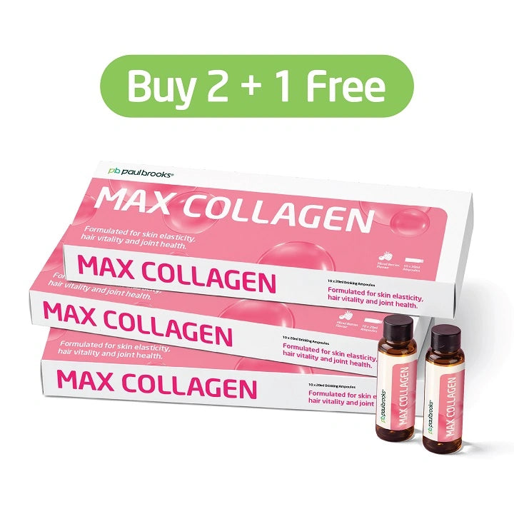 Max Collagen - Buy 2 Get 1 Free - Paul Brooks