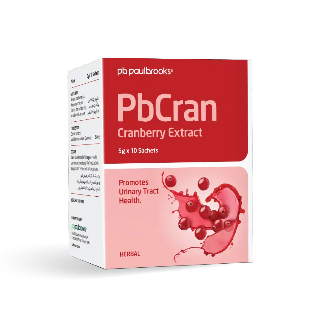PbCran Cranberry Extract Sachets by Paul Brooks